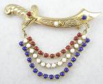 Patriotic Jewelry - Patriotic Sword Brooch