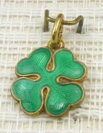 Charms - Opro Sterling Enameled Clover Charm