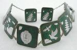 Japan - Japan Cloisonne Link Bracelet Set