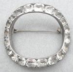 Georgian - Georgian Paste Converted Buckle Brooch