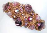 Newly Added Amethyst Teardrop & Red Aurora Camper Bracelet