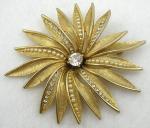 Floral Jewelry - Art Golden Flower Brooch