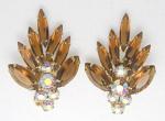 Earrings-Signed - Tara Topaz Rhinestone Earrings