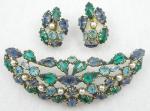 Schreiner - Schreiner Inverted Rhinestone Brooch Set