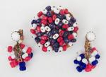Hobé - Hobe' Patriotic Bead Brooch Set