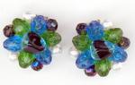 Earrings-Signed - West Germany Bead Earrings
