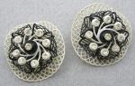 Earrings-Signed - West Germany Plastic Earrings