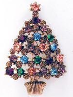Eisenberg - Eisenberg Ice Christmas Tree Brooch