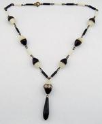 Art Deco - Art Deco Glass Bead Necklace
