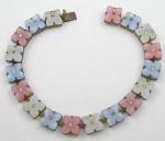 Czechoslovakia - Czech Glass Flowers Bracelet