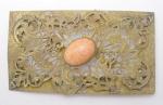 Art Nouveau - Ornate Brass Filigree Sash Pin