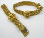 Georgian - Gold Filled Mesh Bride's Garter Bracelets