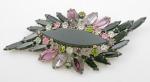 Alice Caviness - Alice Caviness Black Rhinestone Brooch