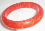 Bakelite/Celluloid/Galalith - Tequila Sunrise Bakelite Bangle
