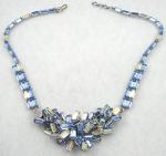 Austria - Schoffel Rhinestone Baguette Necklace