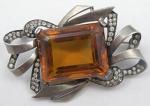 Boucher - Boucher Dark Topaz Sterling Brooch
