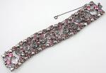 Schreiner - Schreiner Pink & Lavender Rhinestone Bracelet