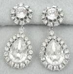 Ciner - Ciner Rhinestone Drop Earrings