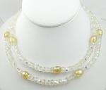 Alice Caviness - Alice Caviness Crystal & Pearl Necklace