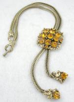 Selro/Selini - Selro Topaz Rhinestone Bolo Necklace
