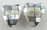Newly Added Mother-of-Pearl Heart Earrings