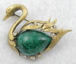 Figural Jewelry - Tortolani Swan Brooch