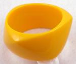 Newly Added Marigold Yellow Lucite Bangle