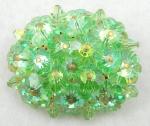 Newly Added Light Green Margarita Crystal Brooch