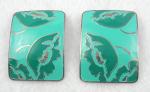 Newly Added Lawrence Bott Green Floral Earrings