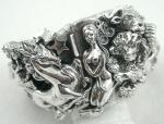Bracelets-Signed - Tortolani Zodiac Silver Clamper Bracelet