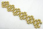 Bracelets-Signed - Kreisler Gold Filled Tessellated Link Bracelet
