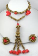 Miriam Haskell - Miriam Haskell Tassel Necklace Set