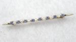 Edwardian - Edwardian Sapphire & Pearl Collar Pin