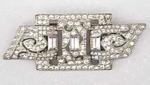 Newly Added Art Deco Rhinestone Double Clips/Brooch