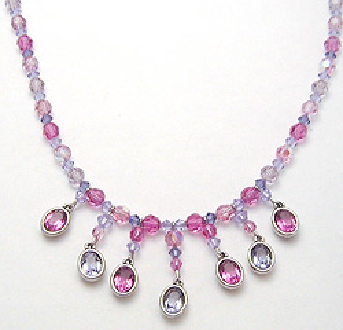 Crystal Bead Jewelry - Swarovski Crystal Bead Necklace