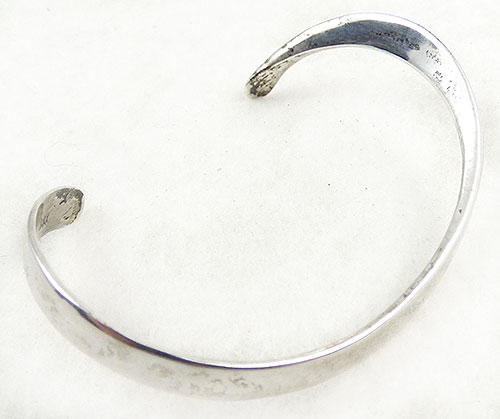 Mid-Century Modern - Minimalist Sterling Torc Cuff Bracelet