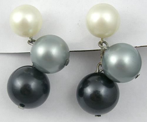 Pearl Jewelry - Marvella Triple Faux Pearl Earrings