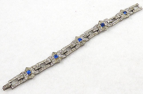 Bracelets - Art Deco Rhinestone Bracelet