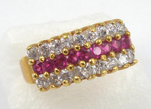Misc. Signed G-L - Lindenwold Fuchsia CZ Ring