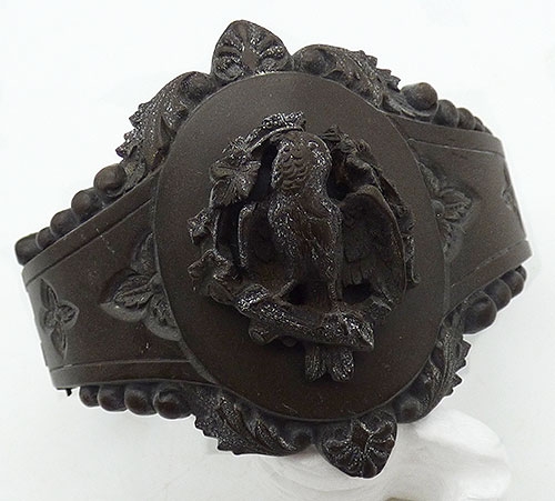 Mourning Jewelry - Victorian Mourning Vulcanite Bracelet