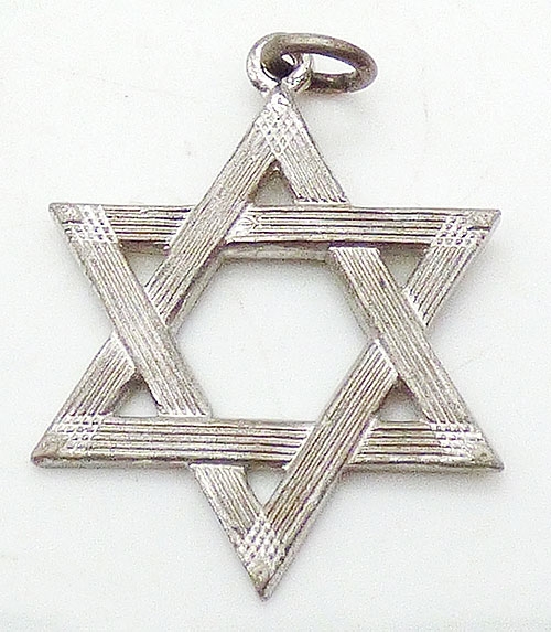 Jewish Jewelry/Judaica - Sterling Silver Star of David Pendant