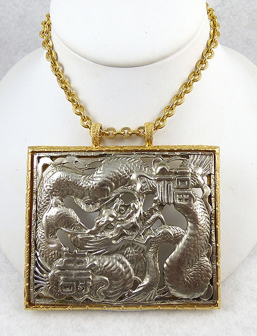 Connoisseur Collection - Kenneth J. Lane Chinese Dragon Necklace