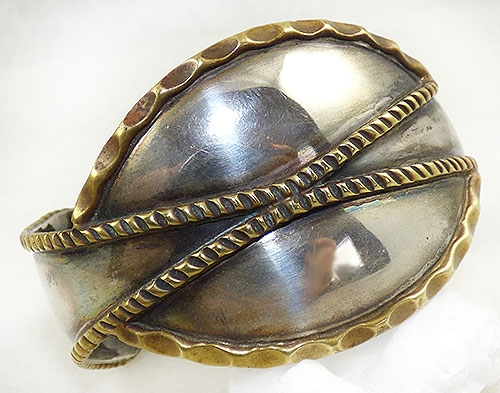 Bracelets - Laton Mexico sterling silver cuff bracelet