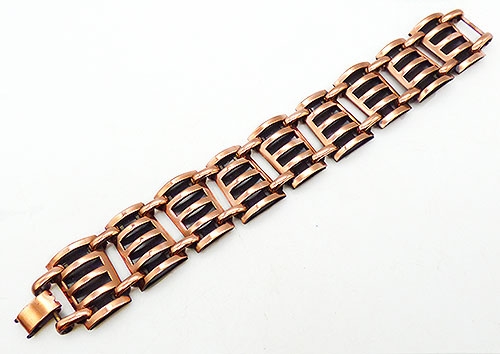 Bracelets - Mid Century Modernist Copper Bracelet