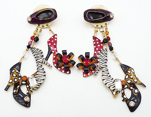 Figural Jewelry - Objects & Things - Lunch at the Ritz Pumps Earrings