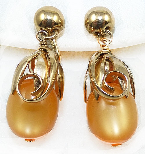 Napier - Napier Golden Moonglow Cumquat Earrings