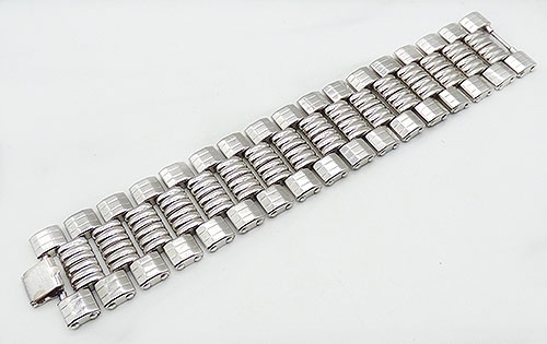 Bracelets - Kreisler Art Moderne Silver Link Bracelet