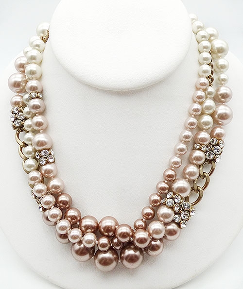 Collectible Contemporary - Givenchy Triple Pearl Necklace