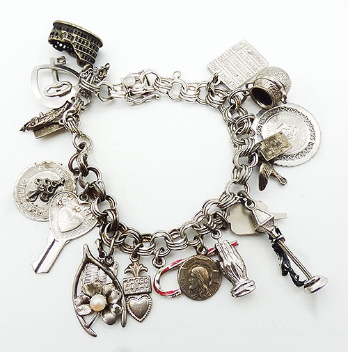 Charm Jewelry - MCC Sterling Silver 17 Charm Bracelet
