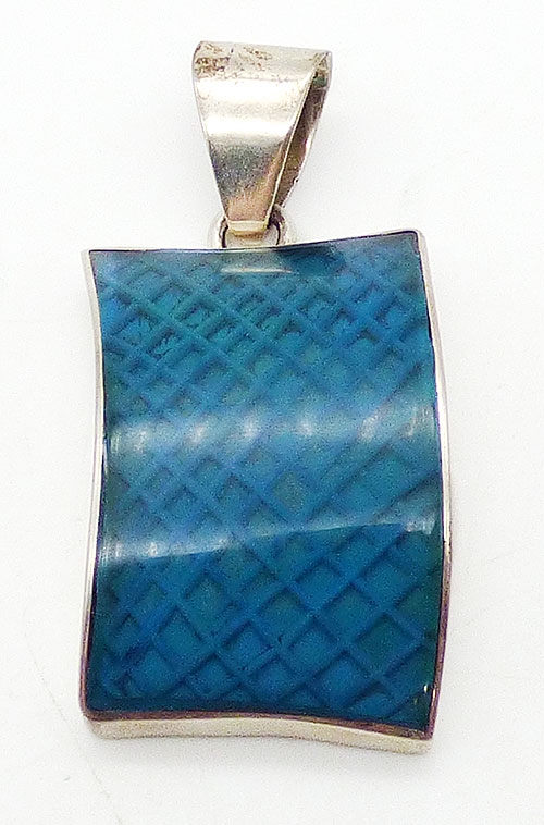 Pendants - House of Bangles Mexican Sterling Teal Pendant